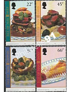 ILE DE MAN - n° 973 à 976 - Plats gastronomiques
