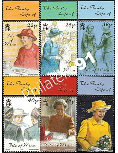 ILE DE MAN - n° 982 à 987 - S.M. la Reine Elizabeth II