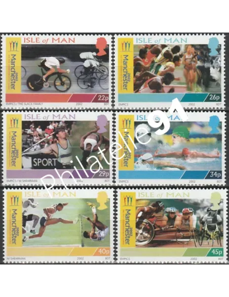 ILE DE MAN - n° 999 à 1004 - 17èmes Jeux du Commonwealth, à Manchester. - Collection timbres europe