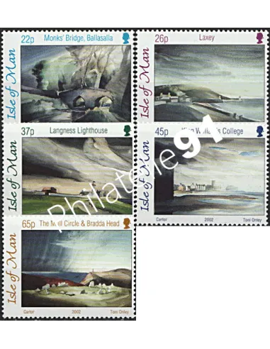 ILE DE MAN - n° 1006 à 1010 ** - Art - Aquarelles de Toni Onley