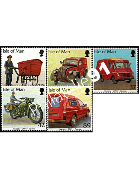 ILE DE MAN - n° 1069 à 1973 - Véhicules postaux d'hier et d'aujourd'hui