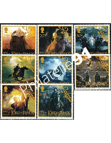 ILE DE MAN - n° 1128 à 1135 - Cinéma - Le Seigneur des Anneaux