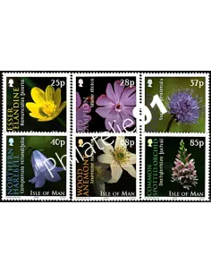 ILE DE MAN - n° 1155 à 1160 -  Flore. Fleurs sauvages de l'Ile de Man