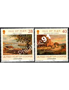 ILE DE MAN - n° 1193 - 1194 - EUROPA 2004 - Les vacances. Art