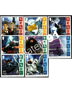 ILE DE MAN - n° 1204 à 1211 - Cinéma. Harry Potter, timbres d'Europe