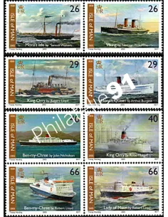 ILE DE MAN - n° 1232 à 1239 - 175e anniversaire de la Compagnie maritime Steam Packet
