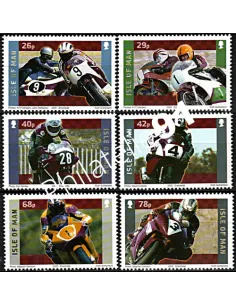 ILE DE MAN - n° 1240 à 1245 - Motocyclisme. motos Yamaha