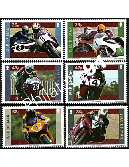 ILE DE MAN - n° 1240 à 1245 - Motocyclisme. motos Yamaha