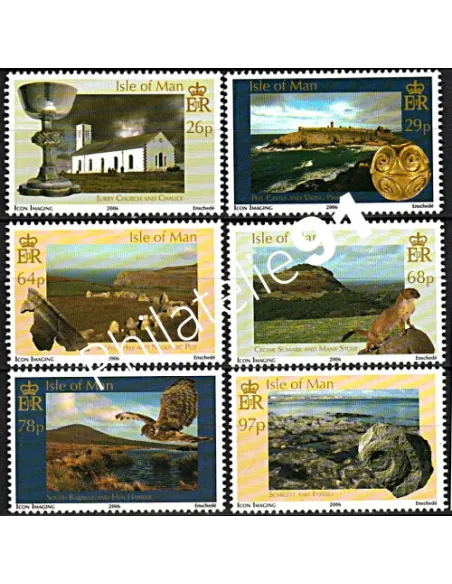 ILE DE MAN - n° 1294 à 1299 ** - Histoire naturelle de l'Ile de Man