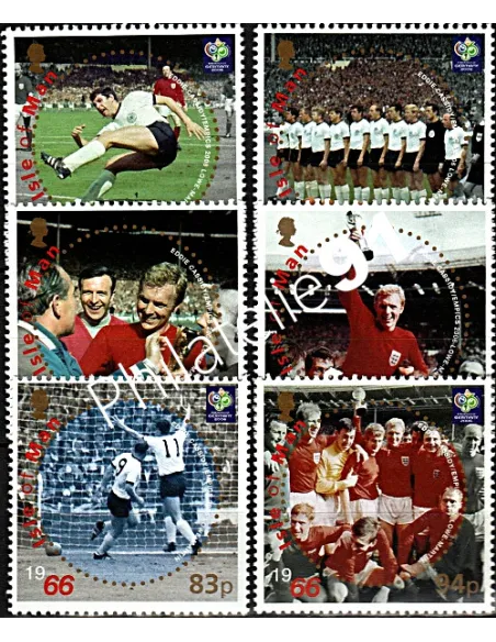 ILE DE MAN - n° 1324 à 1329 ** - Coupe du monde de football 1966