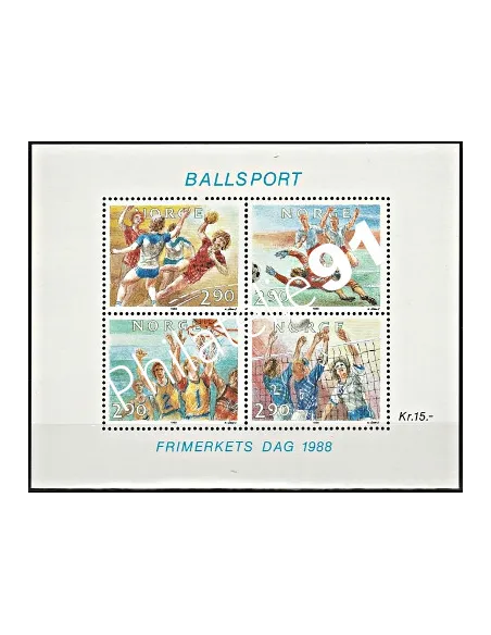 Timbres de Norvège - BF n° 10 - Sport