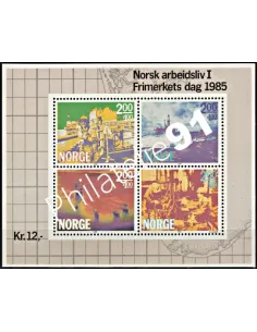 Timbres de Norvège - BF n° 5 - Journée du timbre