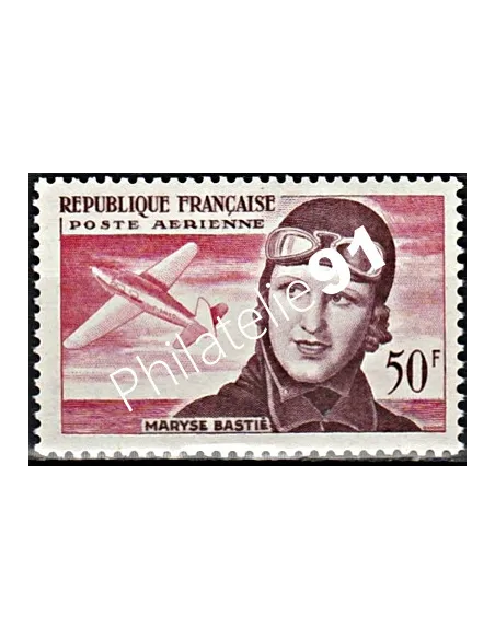 Timbre de France n° 34 - Poste Aérienne - Maryse Bastié