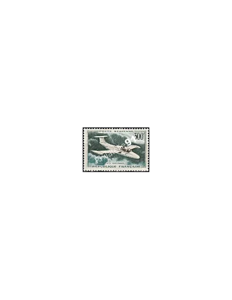Timbre de France n° 34 - Poste Aérienne - avion M.S. 760 Paris