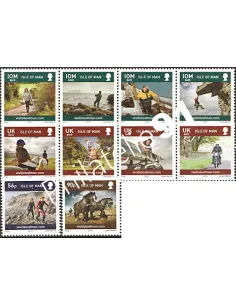 Timbre d'ILE DE MAN n° 1602 - 1611 - Tourisme à l'île de Man