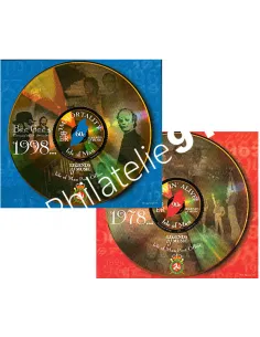 Timbres d'ILE DE MAN - BF n° 39-40. Les Bee Gees, légendes de la musique