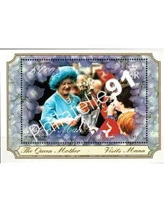 Timbres d'Île de Man, BF n° 42, Reine Mère Elizabeth, timbres d'Europe