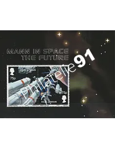 Timbres d'ILE DE MAN - BF n° 51. Industries spatiales de l'île de Man