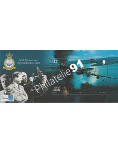 Timbres d'ILE DE MAN - BF n° 52. Histoire de l'aviation. Raid Dambusters