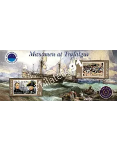 Timbres d'ILE DE MAN - BF n° 58. Bicentenaire de la bataille de Trafalgar.