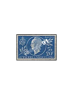 Timbre de St-Pierre-et-Miquelon n° 314. Entraide française , colonies