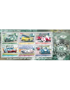 Timbres d'ILE DE MAN - BF n° 71. Grandes courses automobiles britanniques