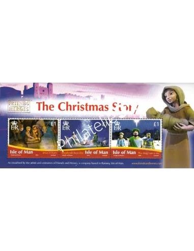 Timbres d'ILE DE MAN - BF n° 84. Noël. Histoire de la Nativité