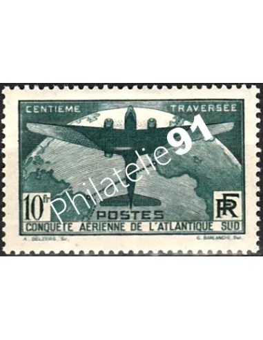 Timbre de France n° 321 - Avions postaux français, collection timbres de France