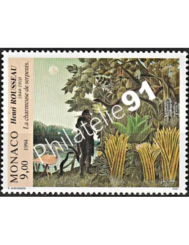 Timbre de MONACO n° 1965 -  douanier rousseaux