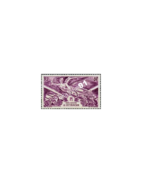 Timbre d'A.O.F. P.A. n°  4, Victoire, timbres des colonies