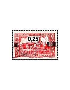 Timbre d'Algérie n° 148 : n° 112 de 1936-37 surchargé