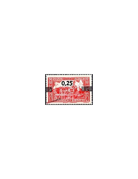 Timbre d'Algérie n° 148 : n° 112 de 1936-37 surchargé