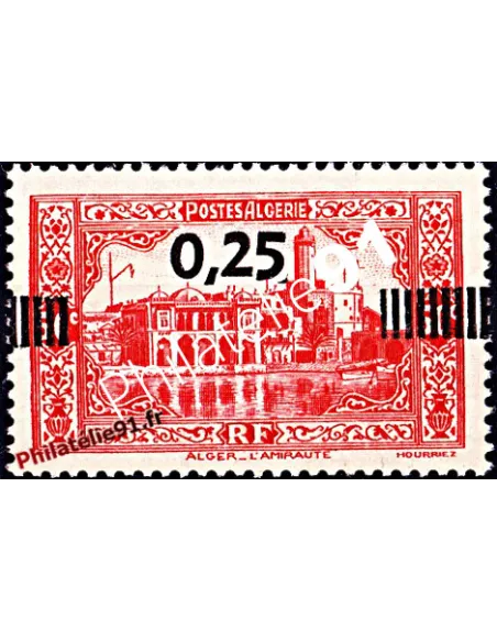 Timbre d'Algérie n° 148 : n° 112 de 1936-37 surchargé