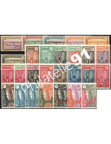 Timbres du CAMEROUN n° 106 à 132, timbres des colonies