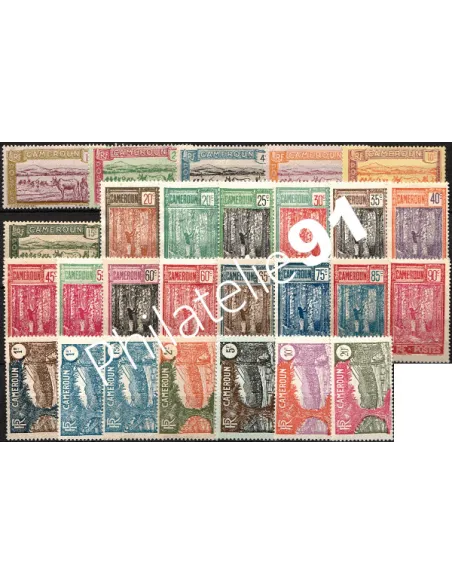 Timbres du CAMEROUN n° 106 à 132, timbres des colonies