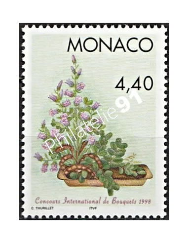 MONACO n° 2138 – 31e Concours international de bouquets - Timbre monaco