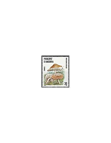 Timbres d'Andorre Espagnol n° 177 - Champignon - Timbres à Théme.