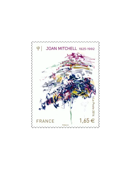 n° 4849 - Timbre Joan Mitchell 1925-1992 - collection timbres France