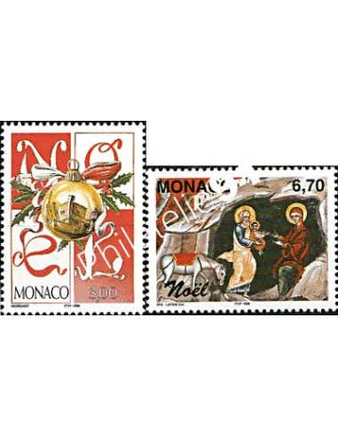 MONACO - n° 2177 - 2178 - Noël 1998 - Timbres Monaco