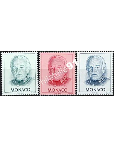 MONACO - n° 2182 - 2184 - le Prince Rainier - Timbres Monaco