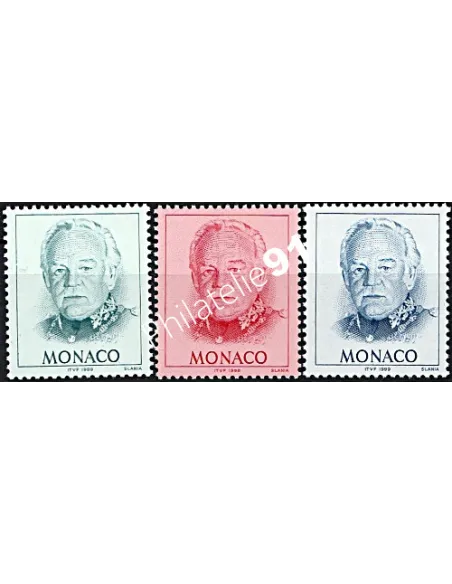 MONACO - n° 2182 - 2184 - le Prince Rainier - Timbres Monaco