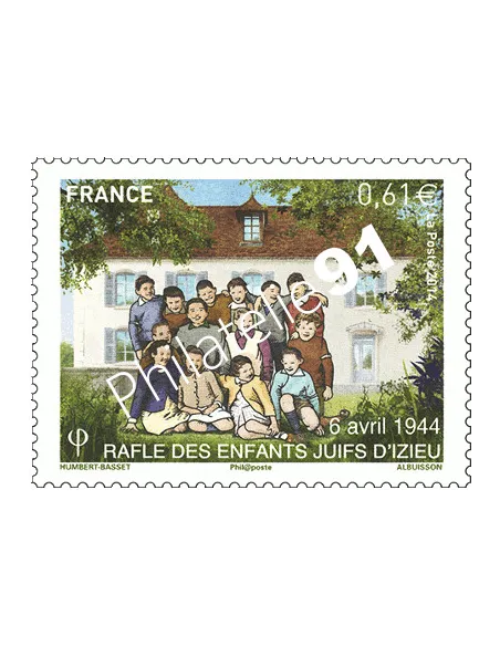 n° 4852 - Rafle des enfants juifs d'Izieu - collection timbres France