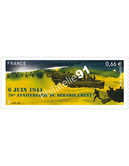 n° 4863 - 70e anniversaire du débarquement - collection timbres France