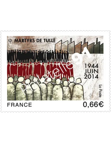 n° 4865 - Timbre Martyrs de Tulle - collection timbres France