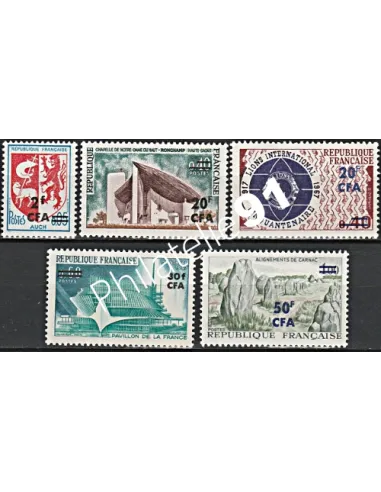 Timbres CFA n° 373 à 377 ** - Timbres de Reunion