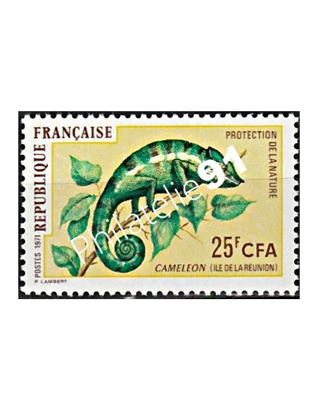 Timbres CFA n° 399 ** animaux   - Timbres de Reunion
