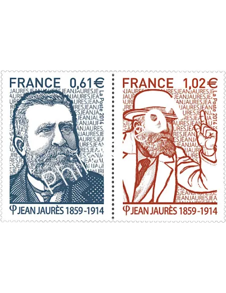 n° 4869-4870 - Jean Jaurès- collection timbres France