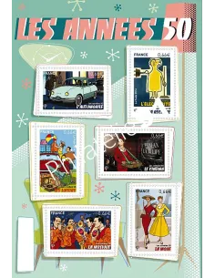 F4875 - les années 50 - collection timbres France