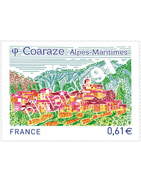 n° 4881 - Coaraze (Alpes-Maritimes) - collection timbres France