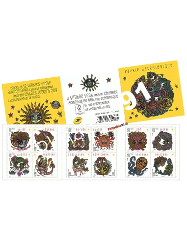 Carnet de timbres adhésifs n° 941 - féérie astrologie - Collection timbres France